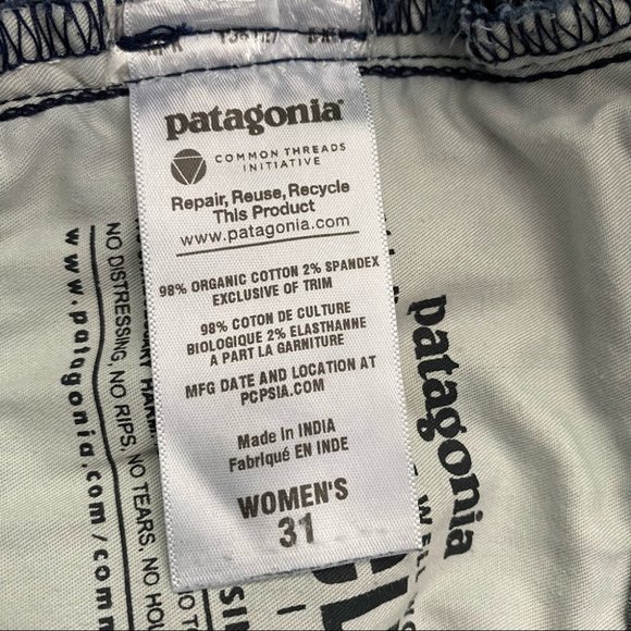 Patagonia Cargo Blue Jeans Outdoor Women Size 31 - Picture 11 of 12